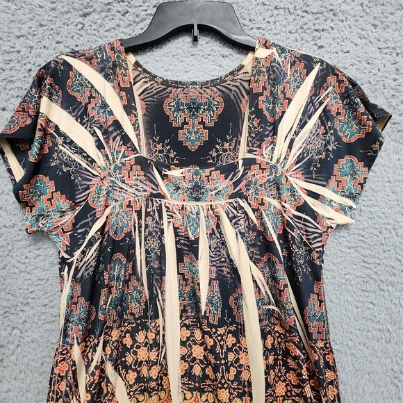 Womens Floral Top Size Small (based on measurements) Babydoll Y2K Boho READ - Picture 4 of 11